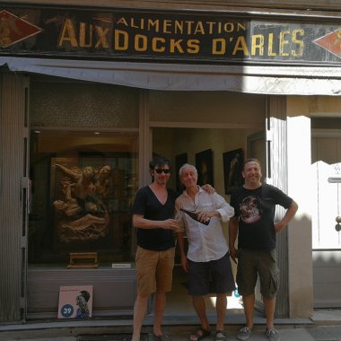 La fine équipe... O. Santaoloria, A. Rivierre-Lecoeur, Monch Arles (2018)