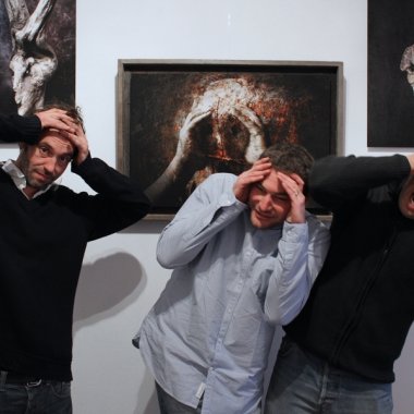 Galerie Premières Toiles . Monch, Dadave et Pierre Leblanc . Boulogne-sur-Mer (2012)