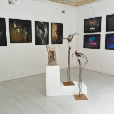Galerie Ménil 8 #9 . Monch, Sylvie Cliche, Pierre Leblanc . Paris (2019)