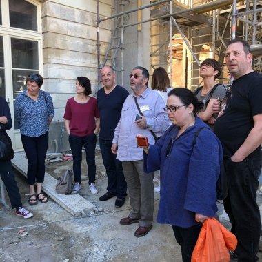 Salon Puls'Art . Lucien Ruimy Visite du Chantier de la FIAA Le Mans (2019)